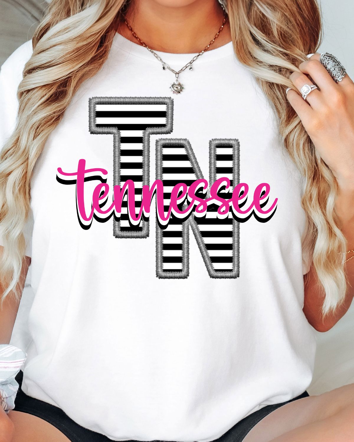 Tennessee Stitched Letter DTF Transfer