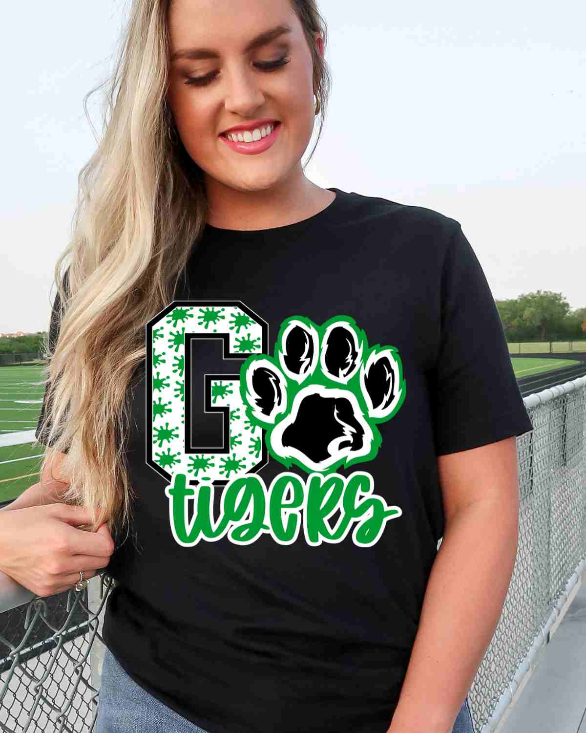 Go Tigers Paw Splatter DTF Transfer