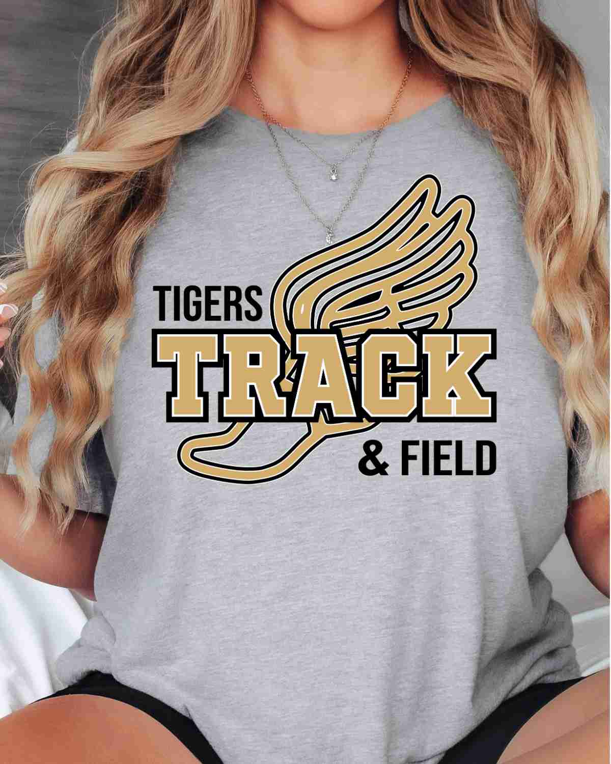 Tigers Track & Field Winged Shoe DTF Transfer