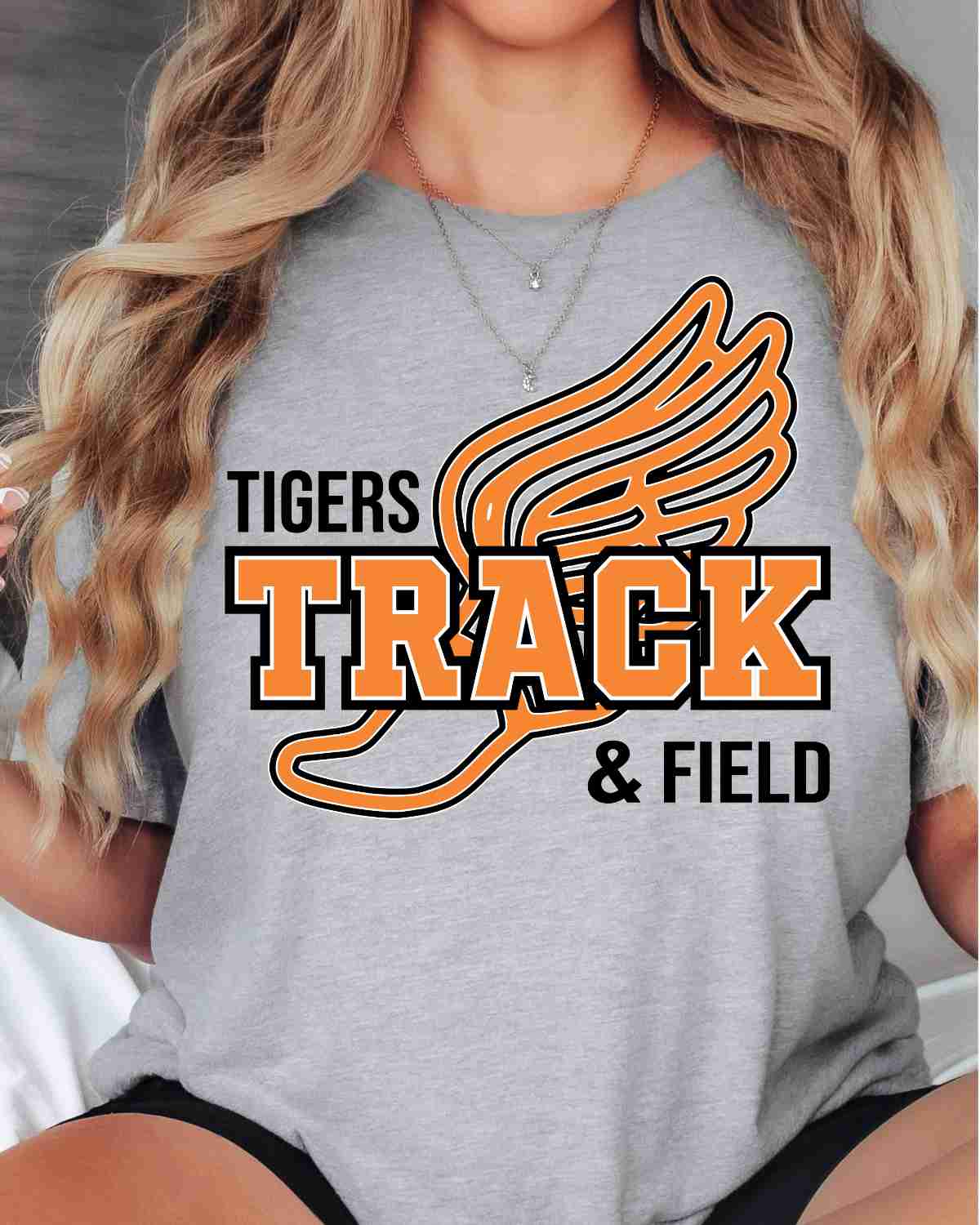 Tigers Track & Field Winged Shoe DTF Transfer