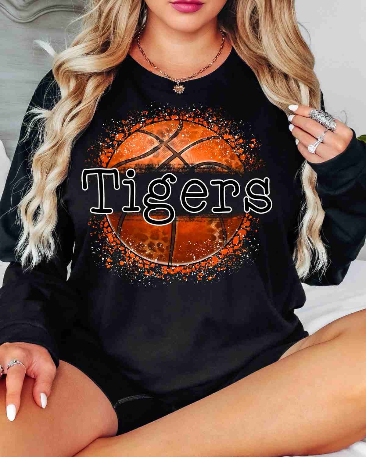 Tigers Basketball Leopard Splatter DTF Transfer