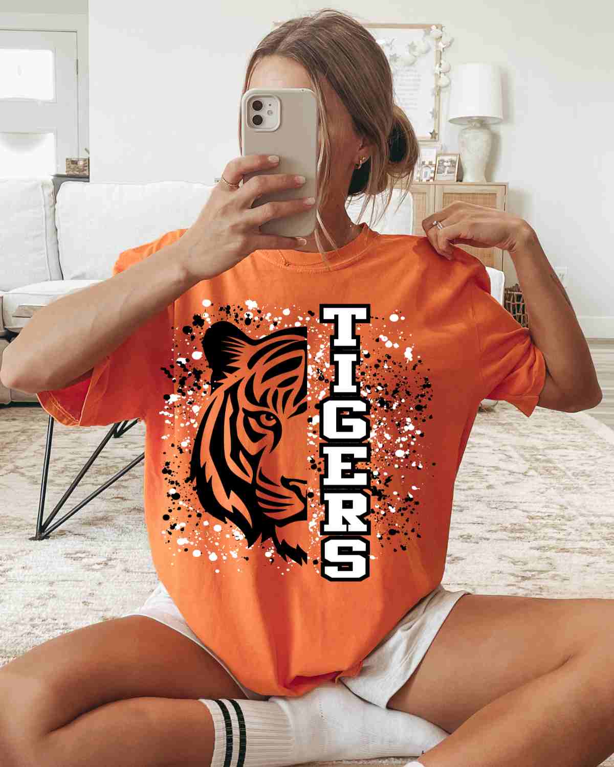 Tigers Mascot Splatter DTF Transfer