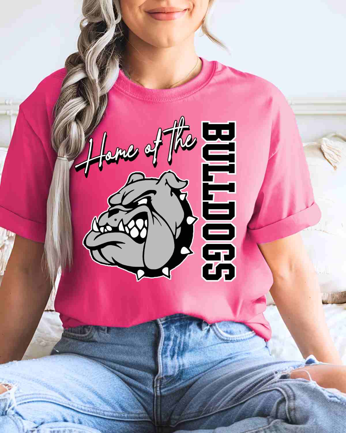 Home of the Bulldogs DTF Transfer - Rustic Grace Heat Transfer Company