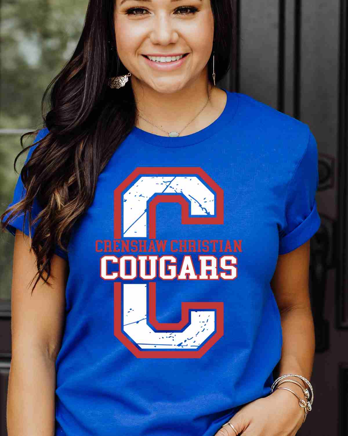 Crenshaw Christian Cougars Letter DTF Transfer