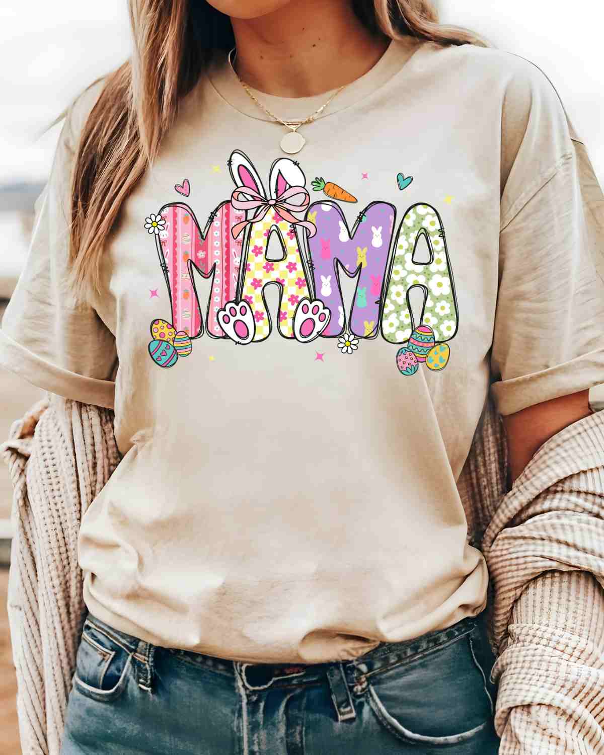 Easter Bunny Ears Name DTF Transfer - Rustic Grace Heat Transfer Company