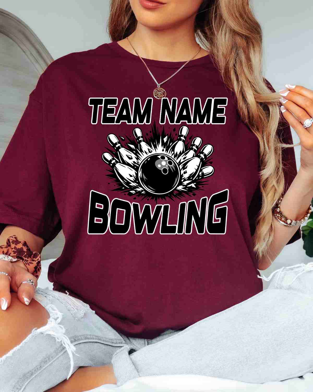 Custom Team Name Bowling Breakthrough DTF Transfer - Rustic Grace Heat Transfer Company