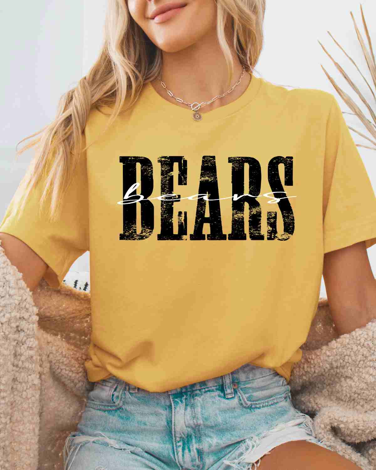Bears Distressed DTF Transfer - Rustic Grace Heat Transfer Company
