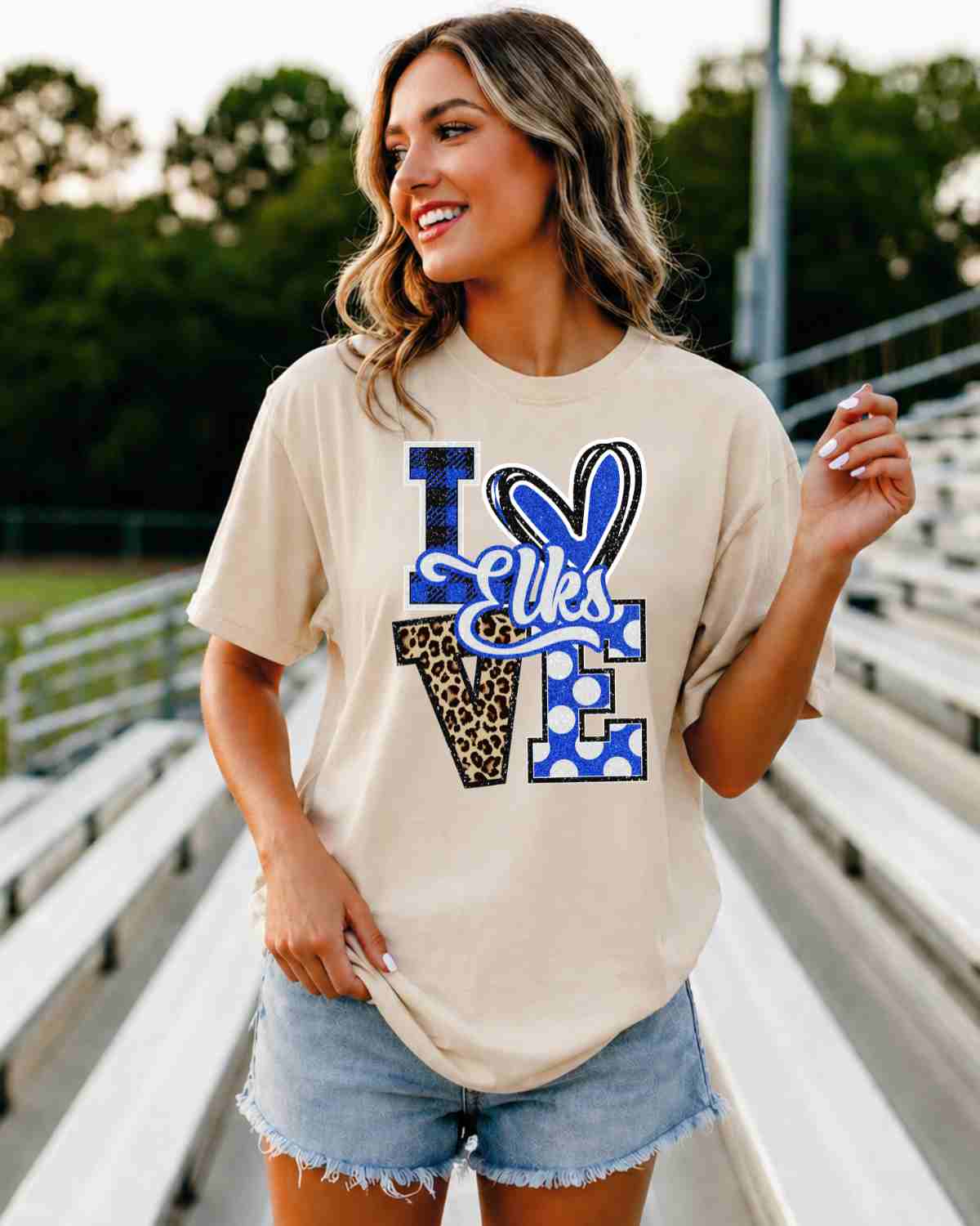 Love Elks Leopard V DTF Transfer - Rustic Grace Heat Transfer Company