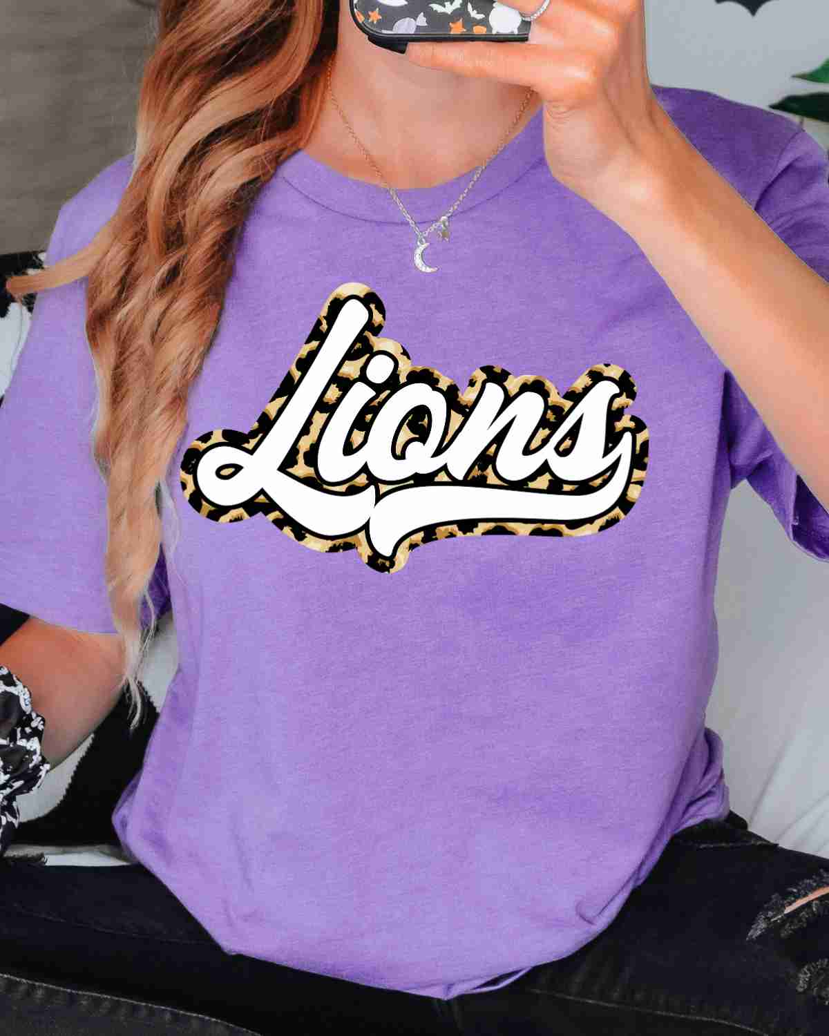 Lions Retro Word DTF Transfer