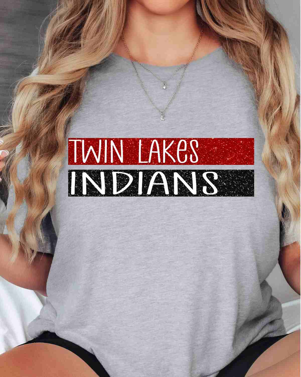 Twin Lakes Indians Rectangles DTF Transfer