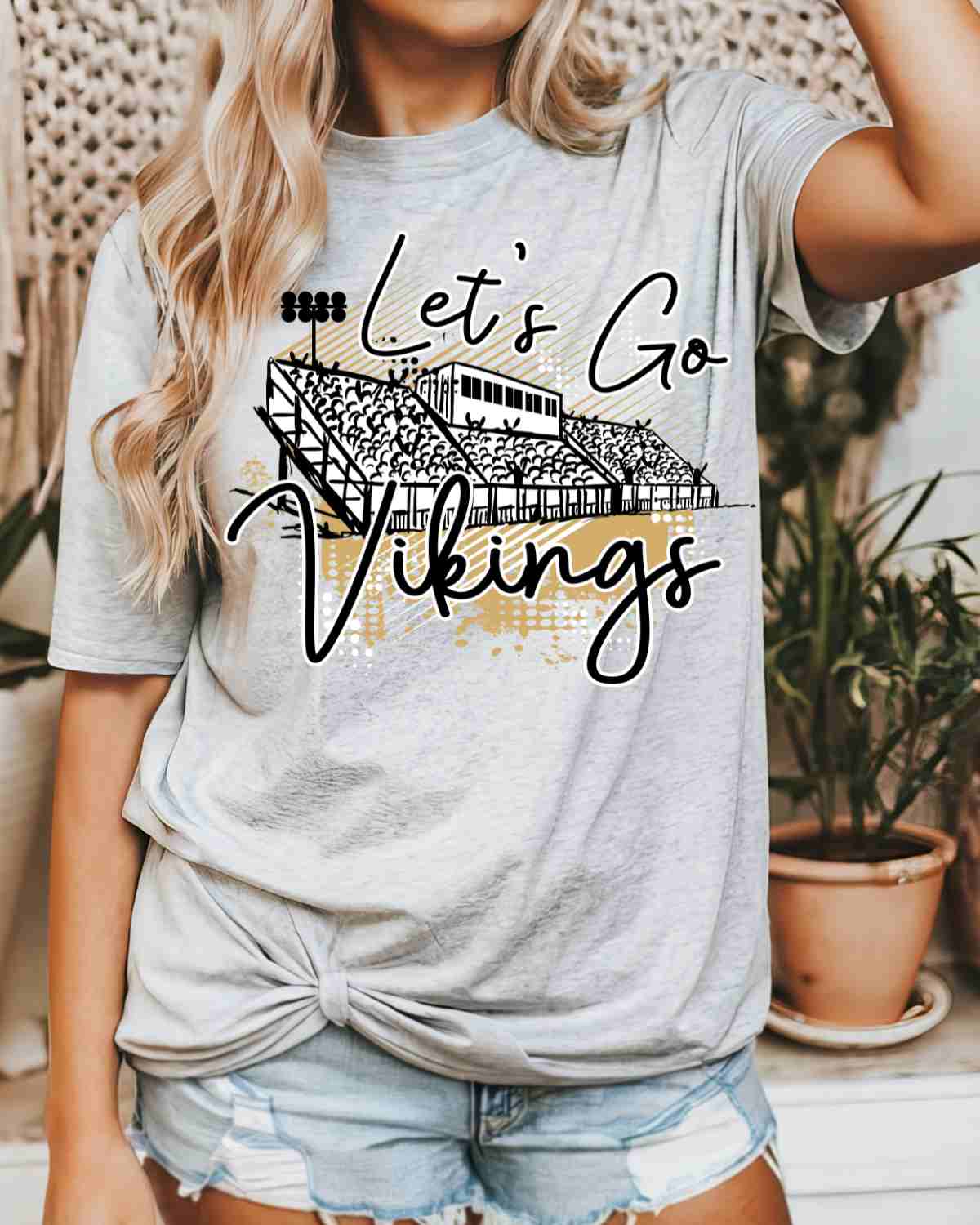 Let's Go Vikings Stadium DTF Transfer