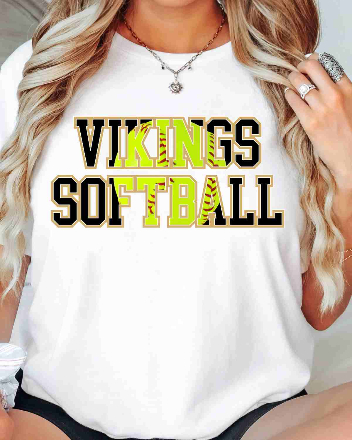Vikings Softball Word DTF Transfer