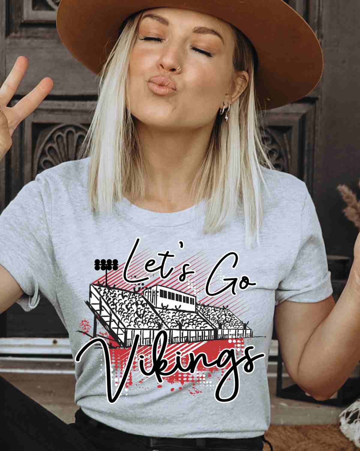 Let's Go Vikings Stadium DTF Transfer