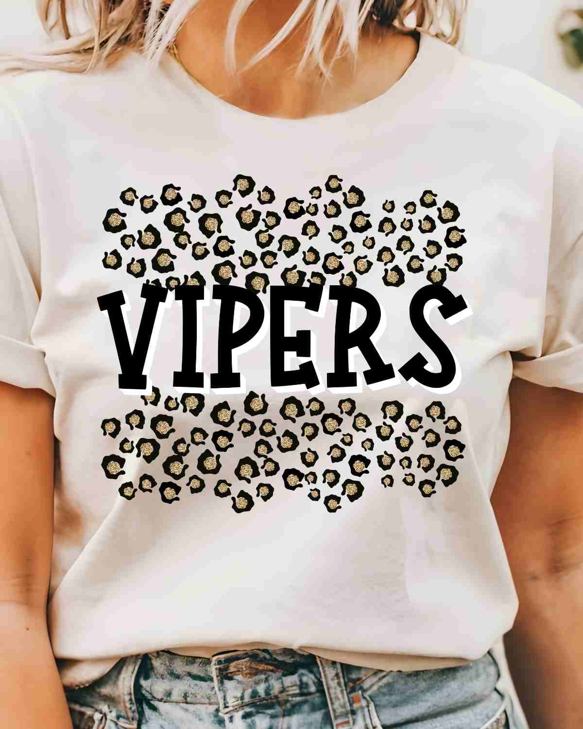 Vipers Leopard Print DTF Transfer