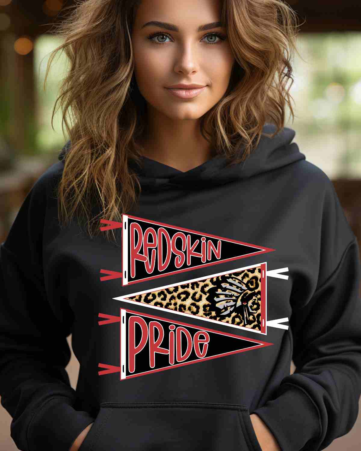 Wapakoneta Redskin Pride Pennants DTF Transfer