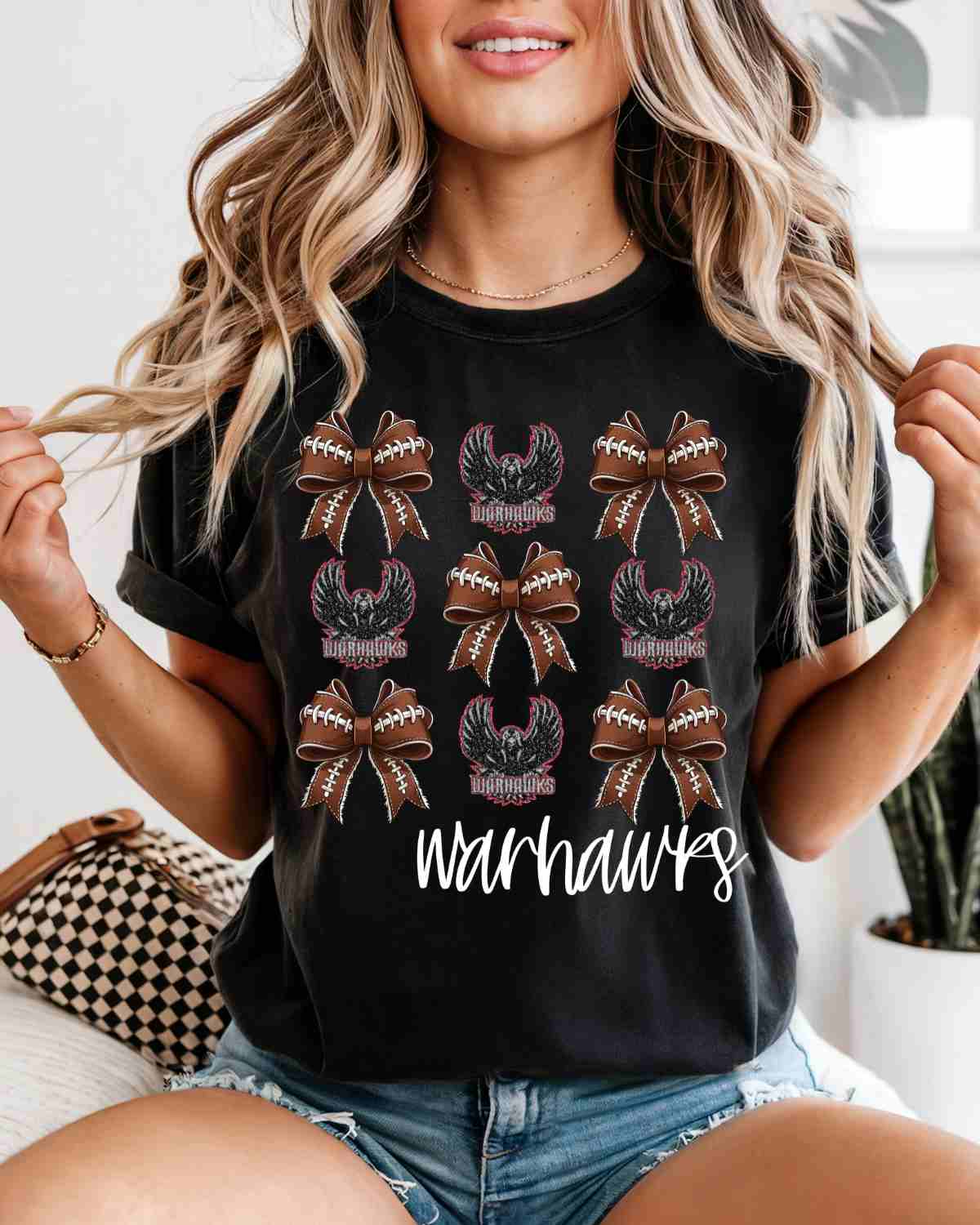 Warhawks Football Coquette Bows DTF Transfer