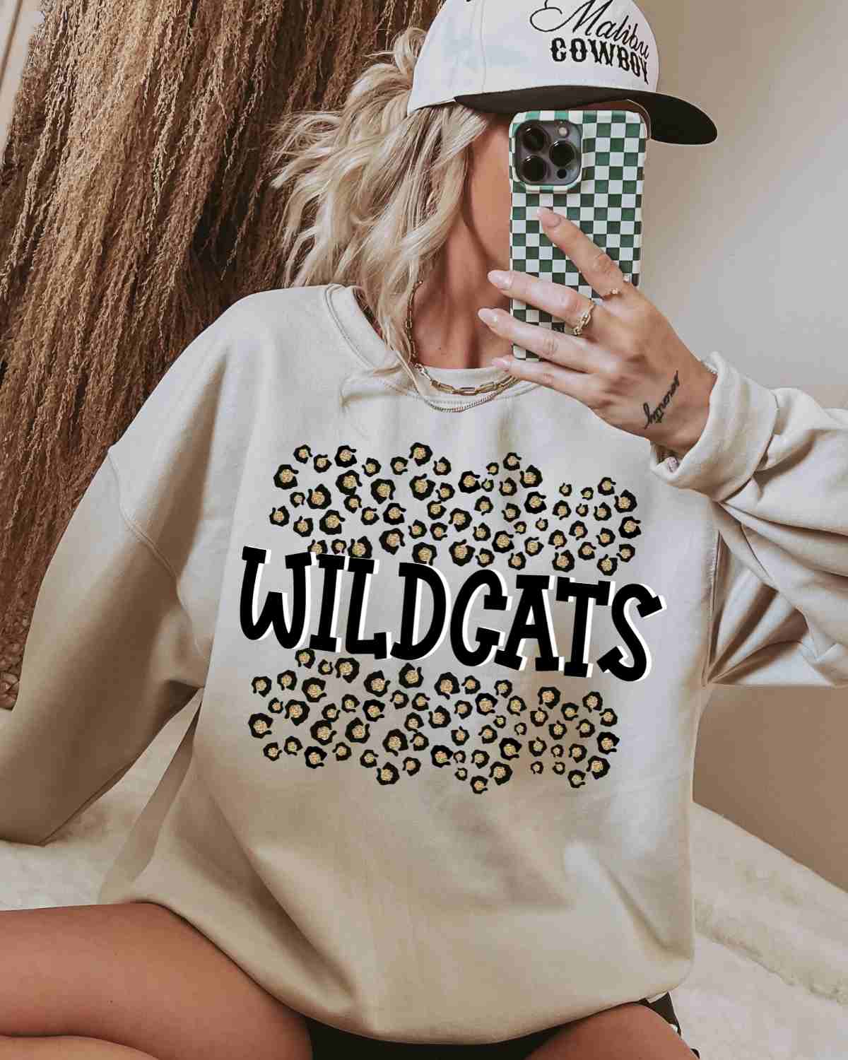 Custom Mascot Leopard Print DTF Transfer