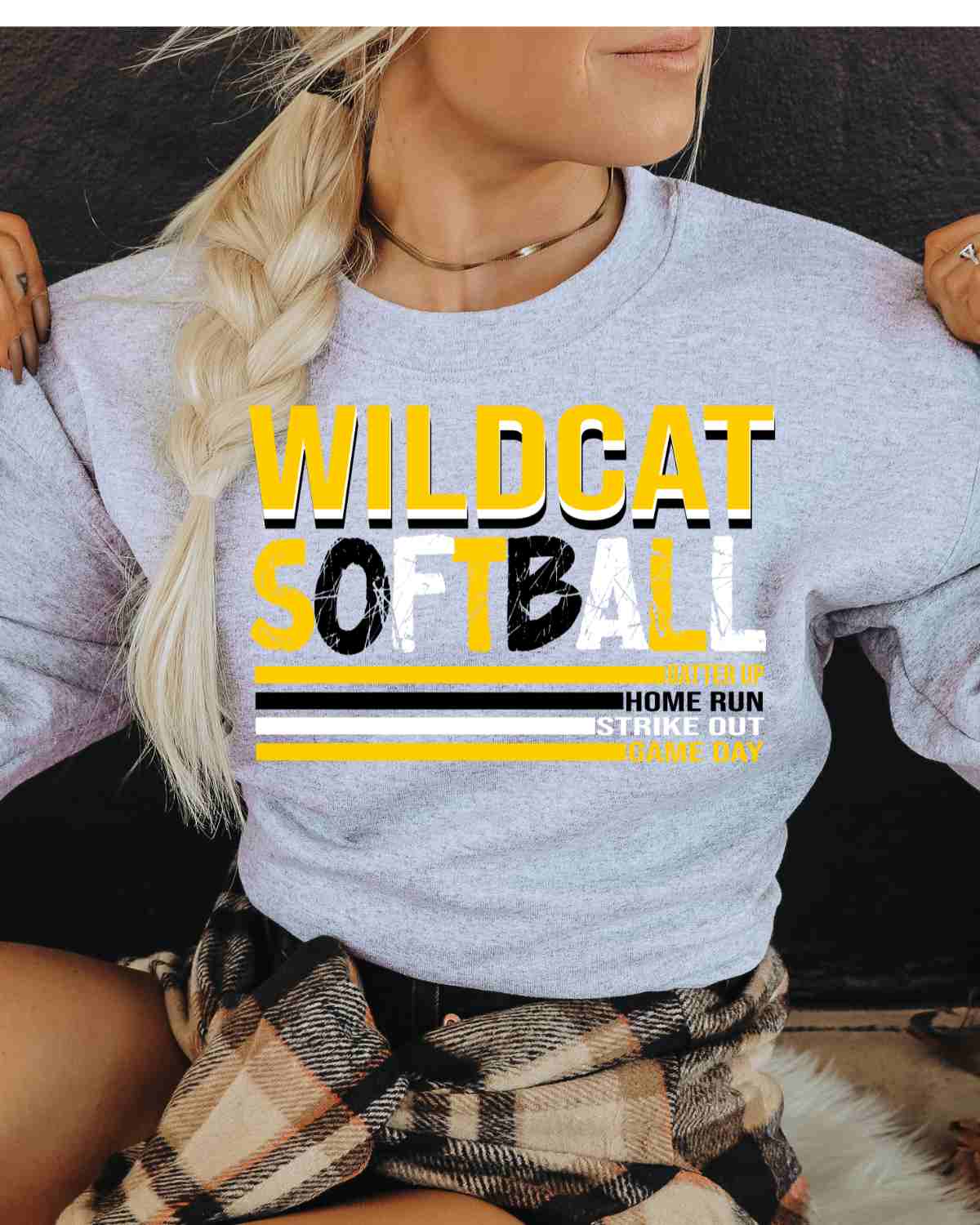 Wildcat Softball with Lines DTF Transfer