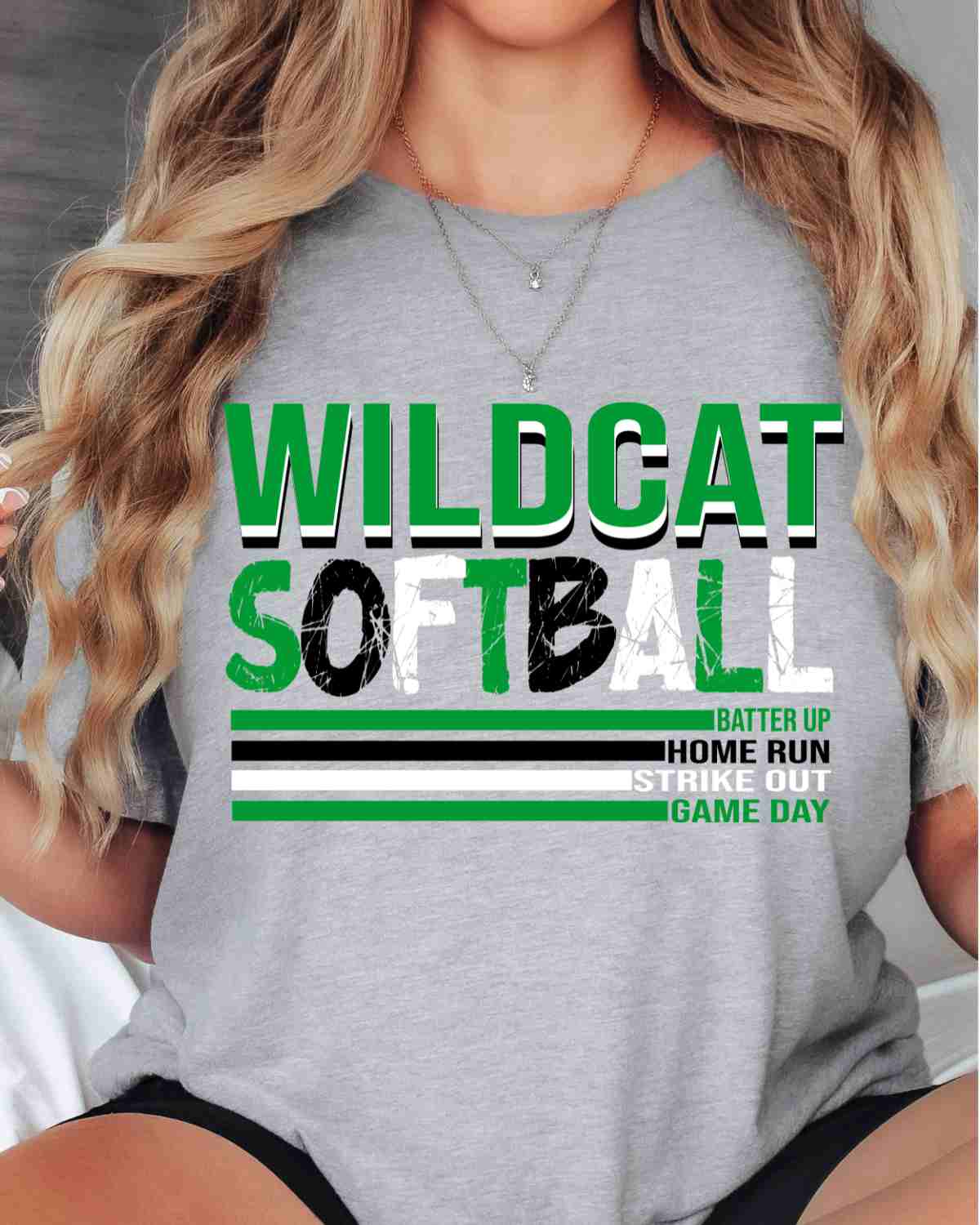 Wildcat Softball with Lines DTF Transfer