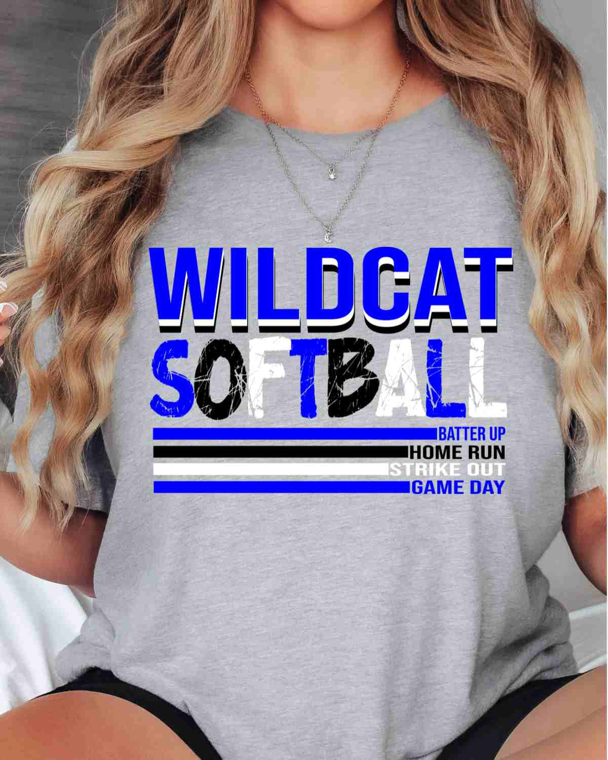 Wildcat Softball with Lines DTF Transfer