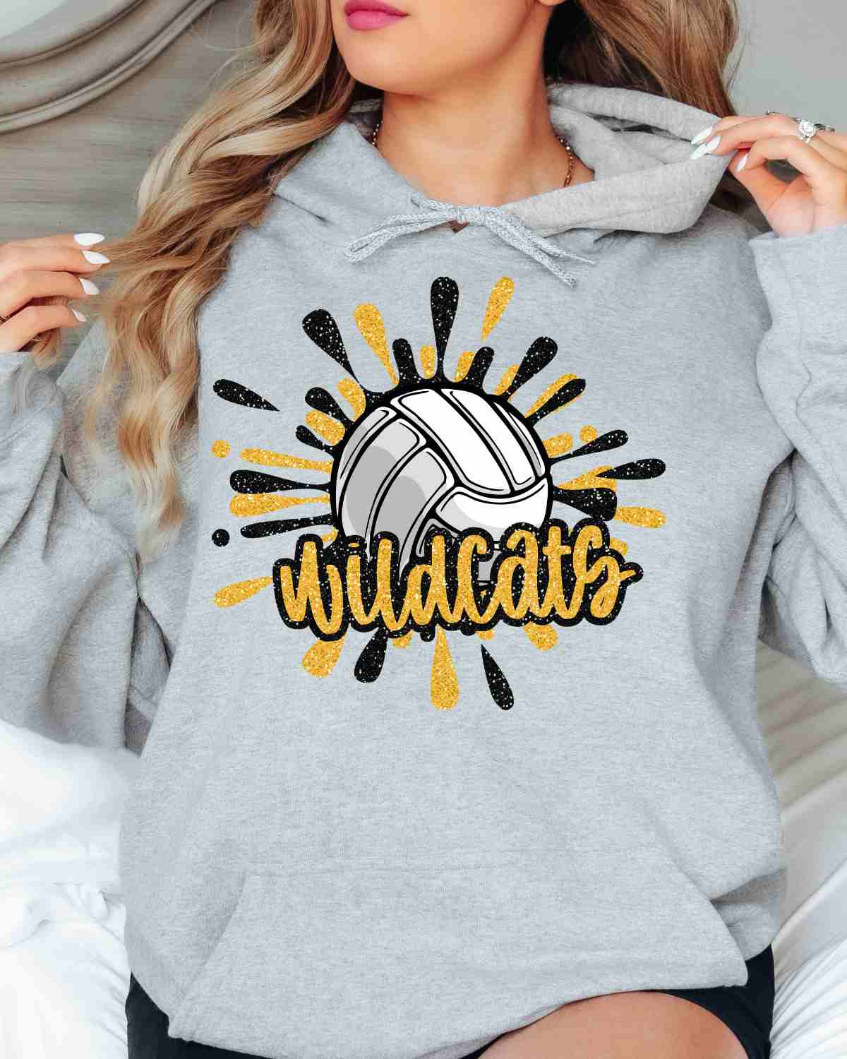 Wildcats Volleyball Splatter DTF Transfer