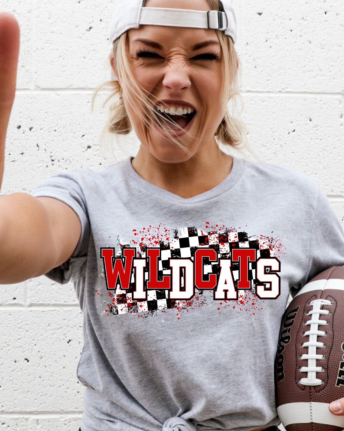 Wildcats Checkered Swash DTF Transfer