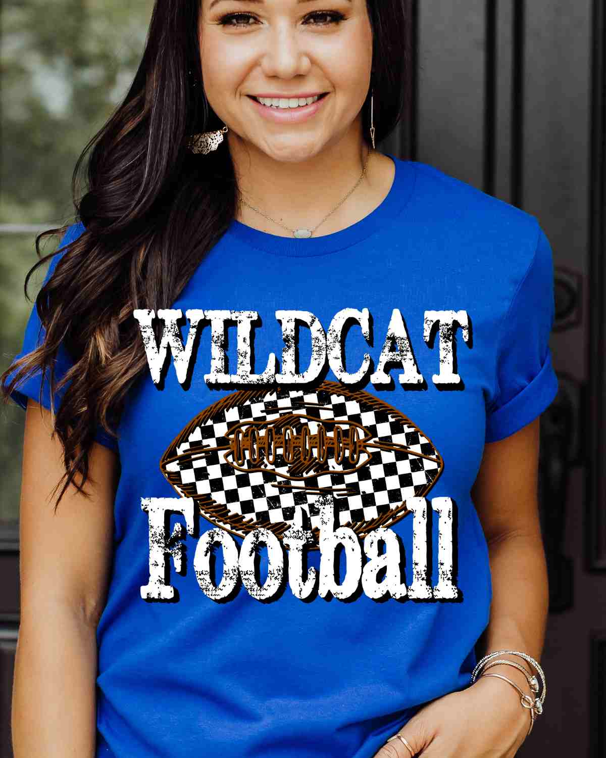 Wildcat Football Checkered DTF Transfer