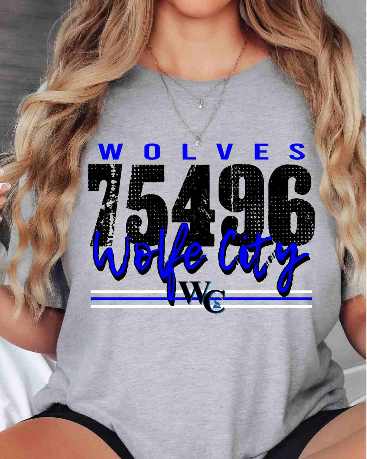 Wolfe City Wolves 75496 Logo DTF Transfer