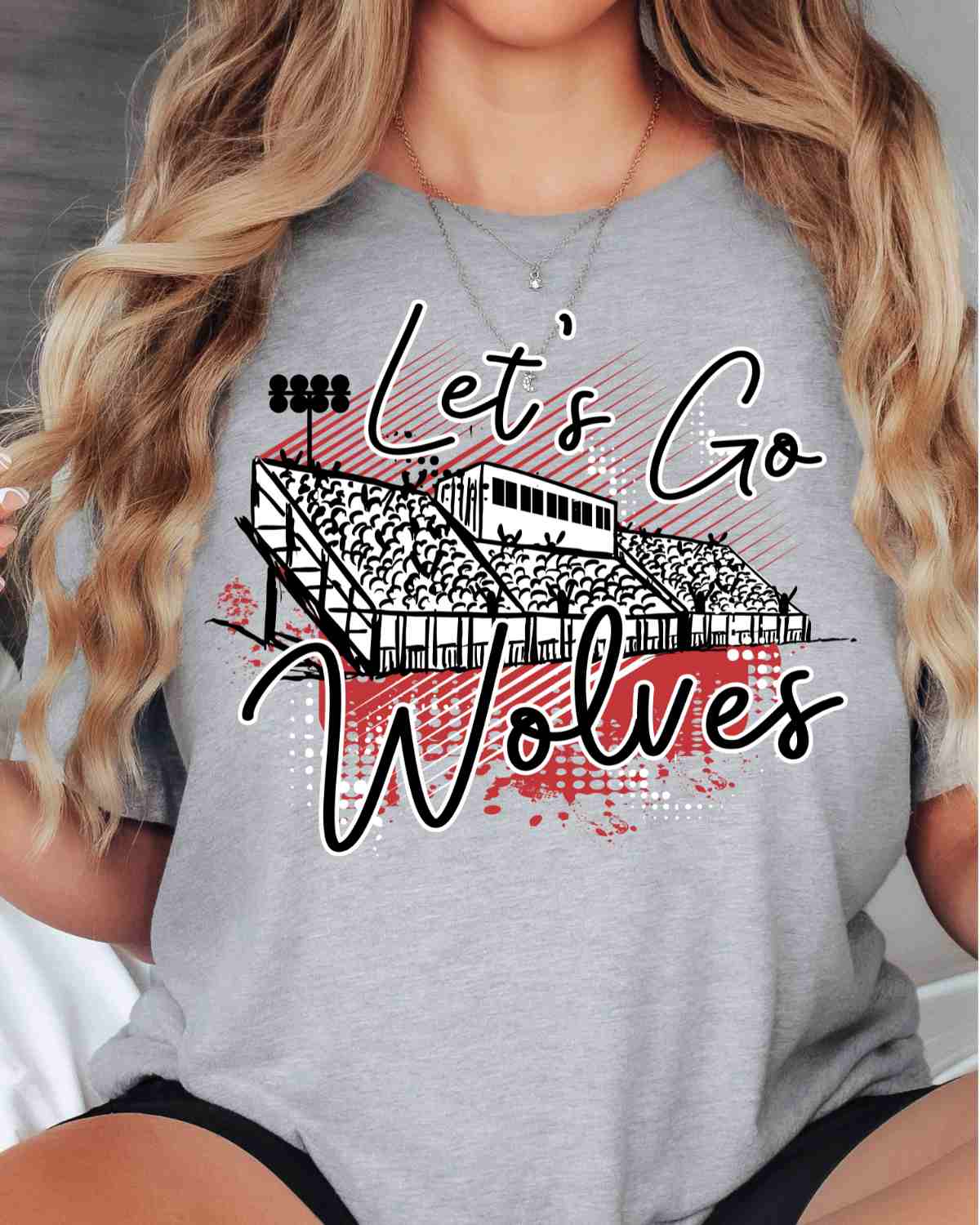 Let's Go Wolves Stadium DTF Transfer