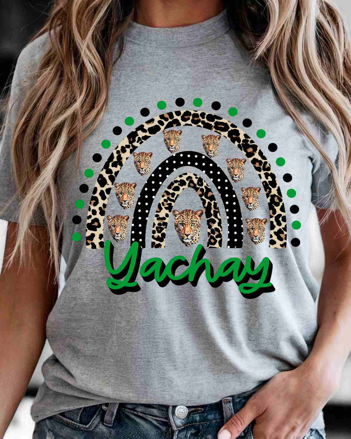 Yachay Jaguars Rainbow DTF Transfer