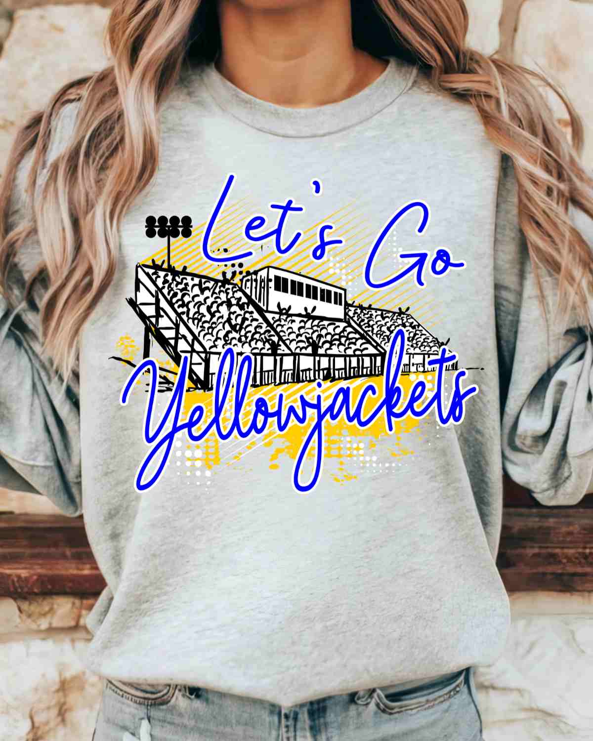 Let's Go Yellowjackets Stadium DTF Transfer