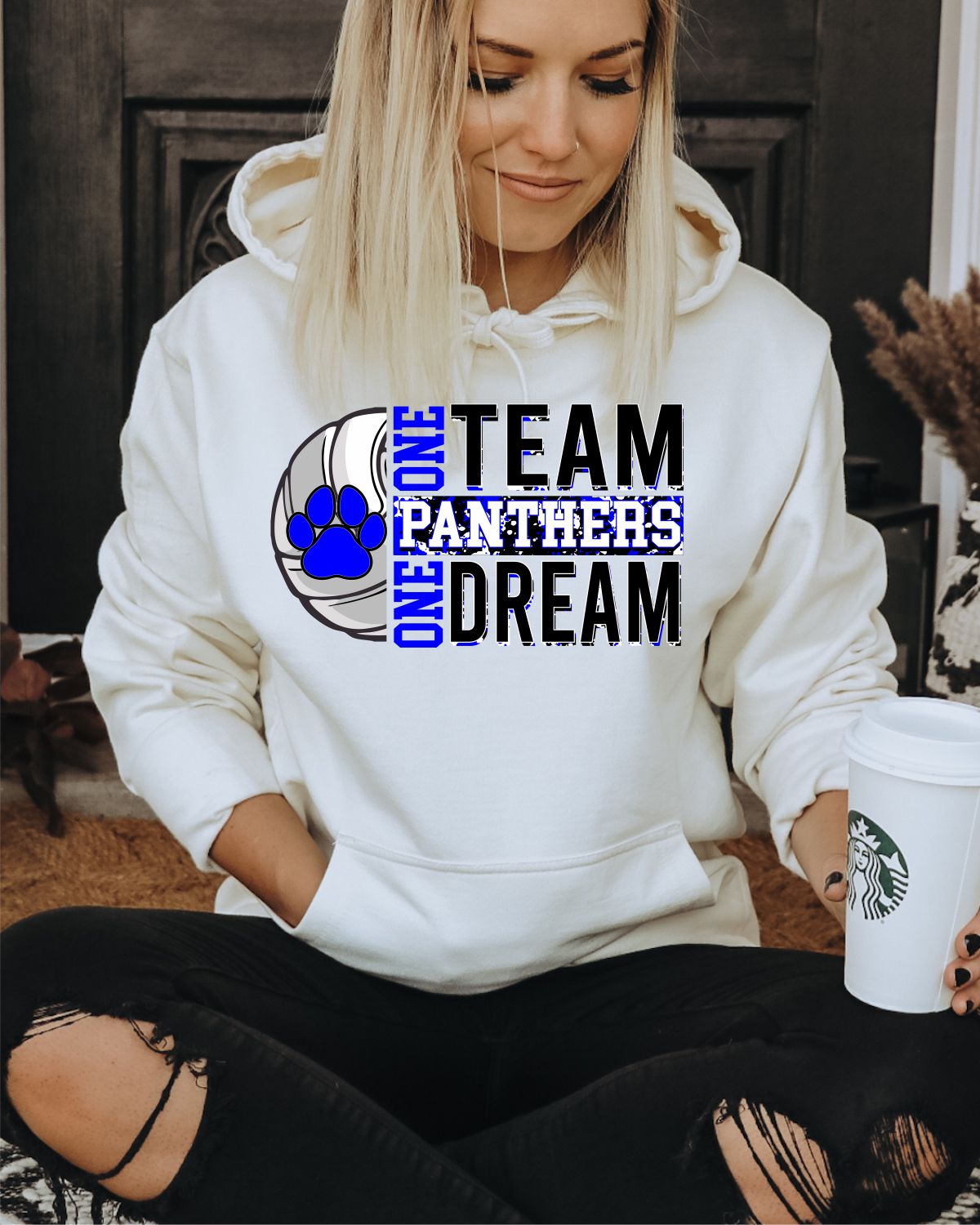 One Team Panthers Volleyball DTF Transfer