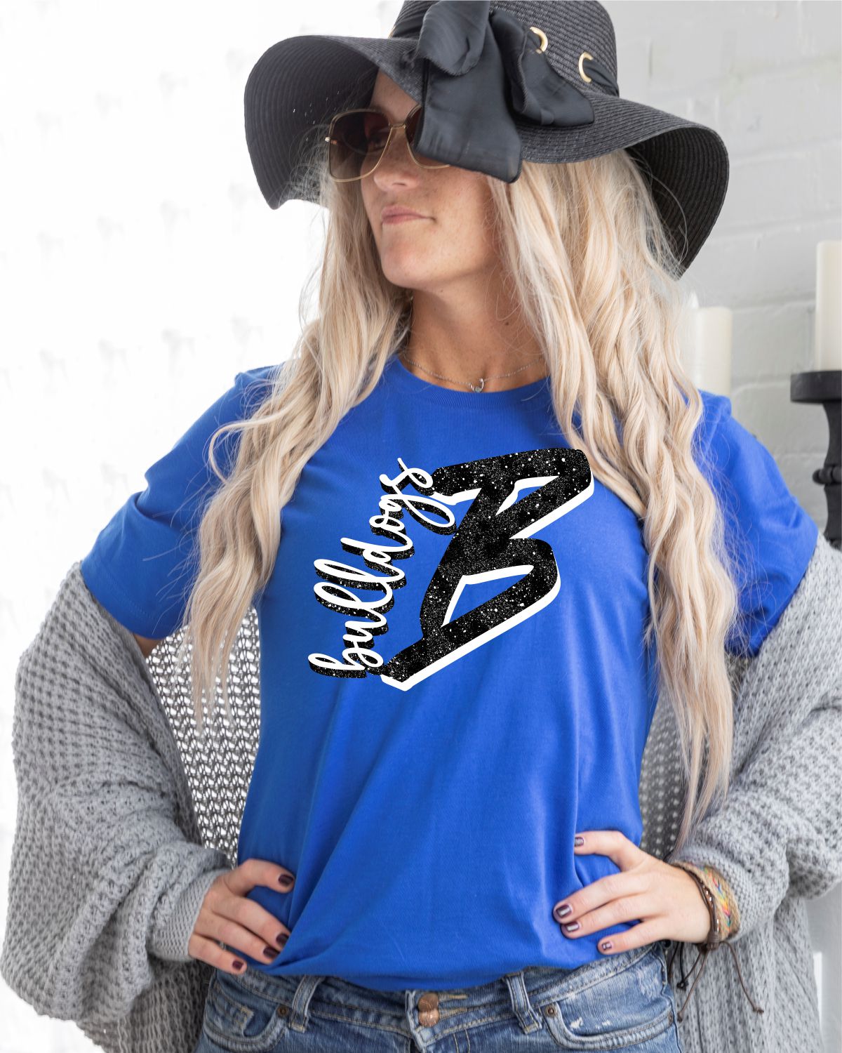 Bulldogs Black / White Letter Transfer - Rustic Grace Heat Transfer Company