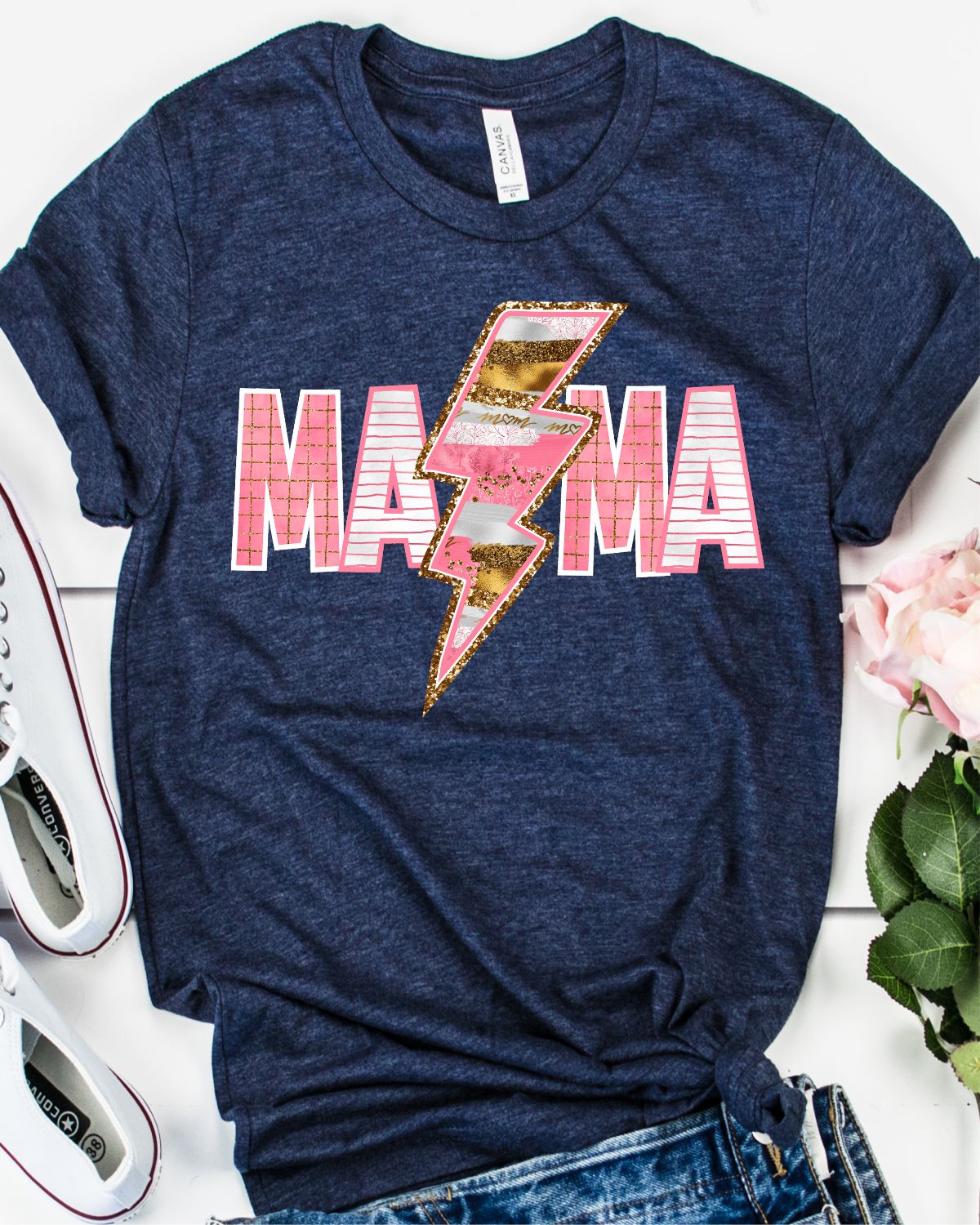 MAMA Lightening Bolt DTF Transfer