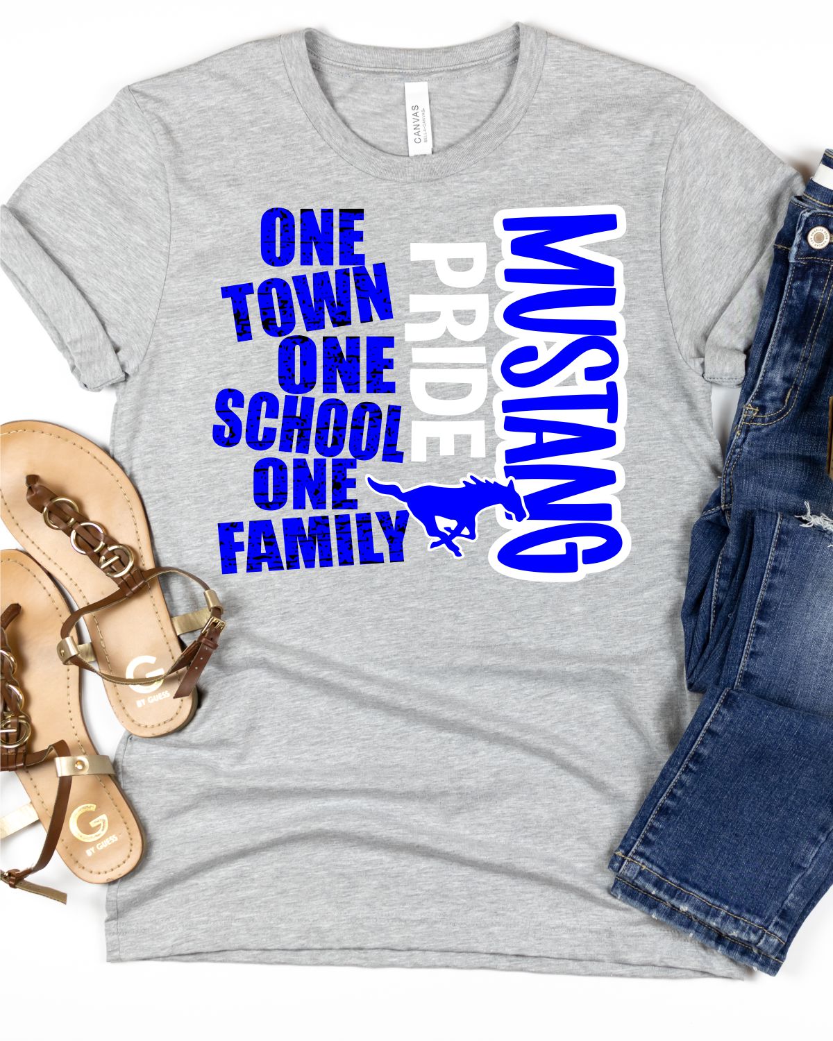 One Town One School Mustang Pride DTF Transfer