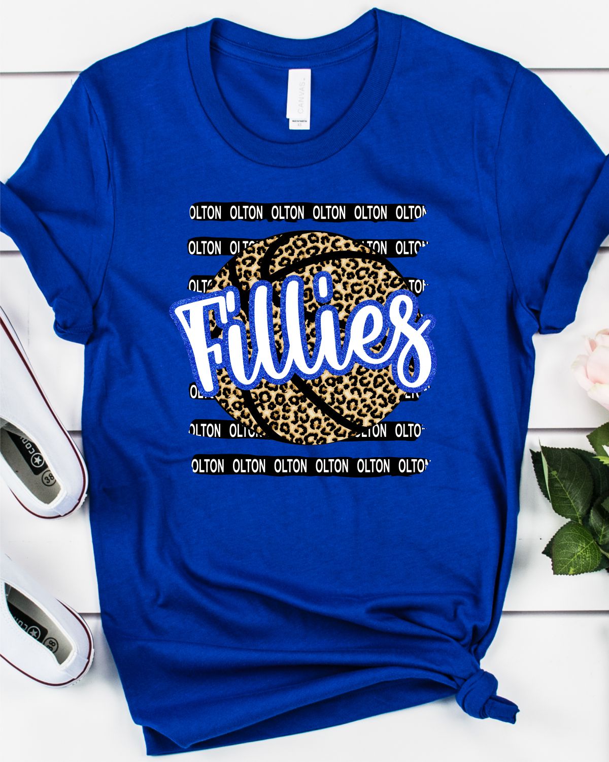 Olton Fillies Basketball Stripes Transfer