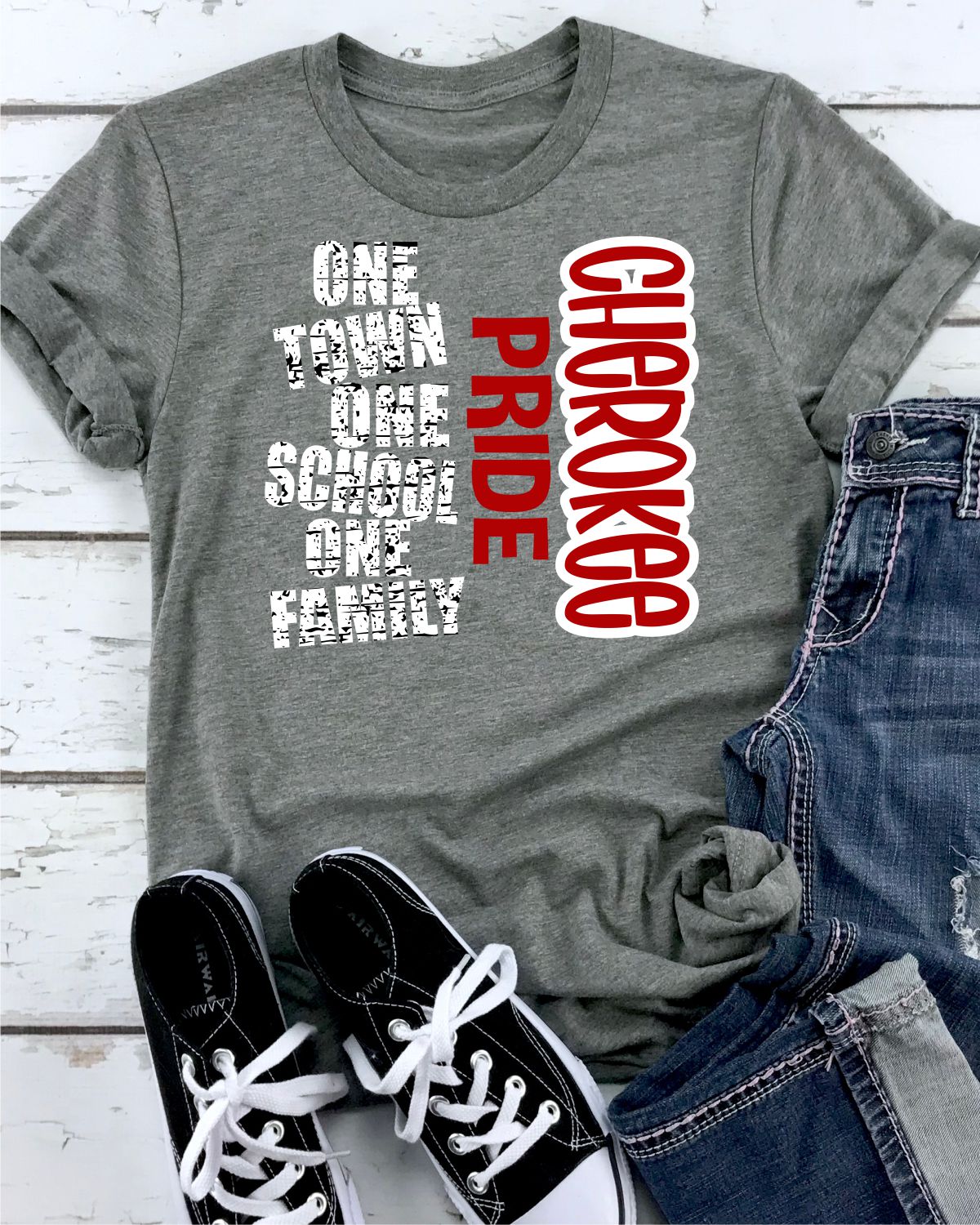 One Town One School Cherokee Pride DTF Transfer