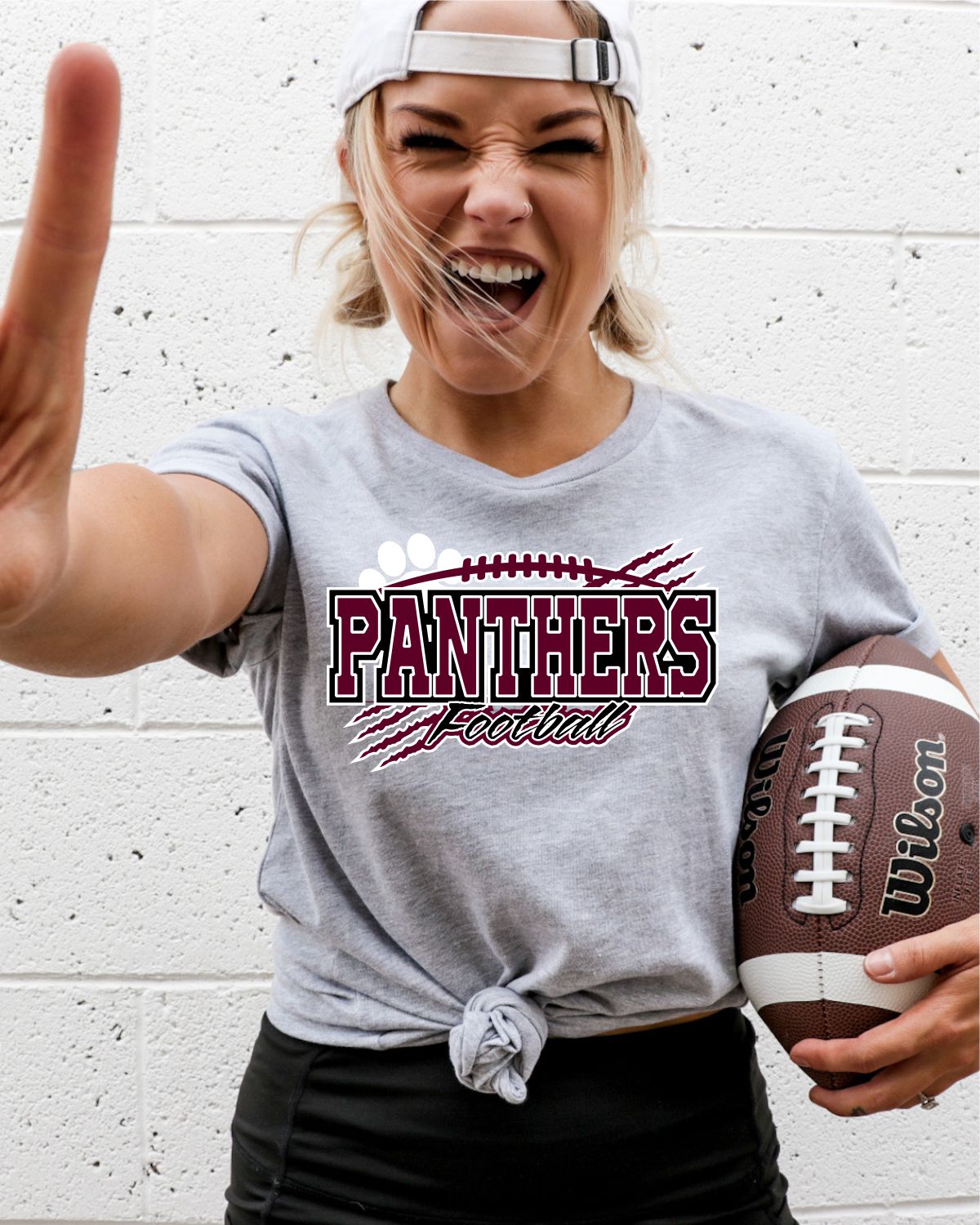 Panthers Football Claw Mark DTF Transfer