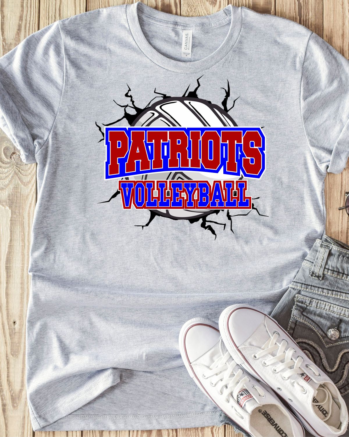 Patriots Volleyball Break Through DTF Transfer