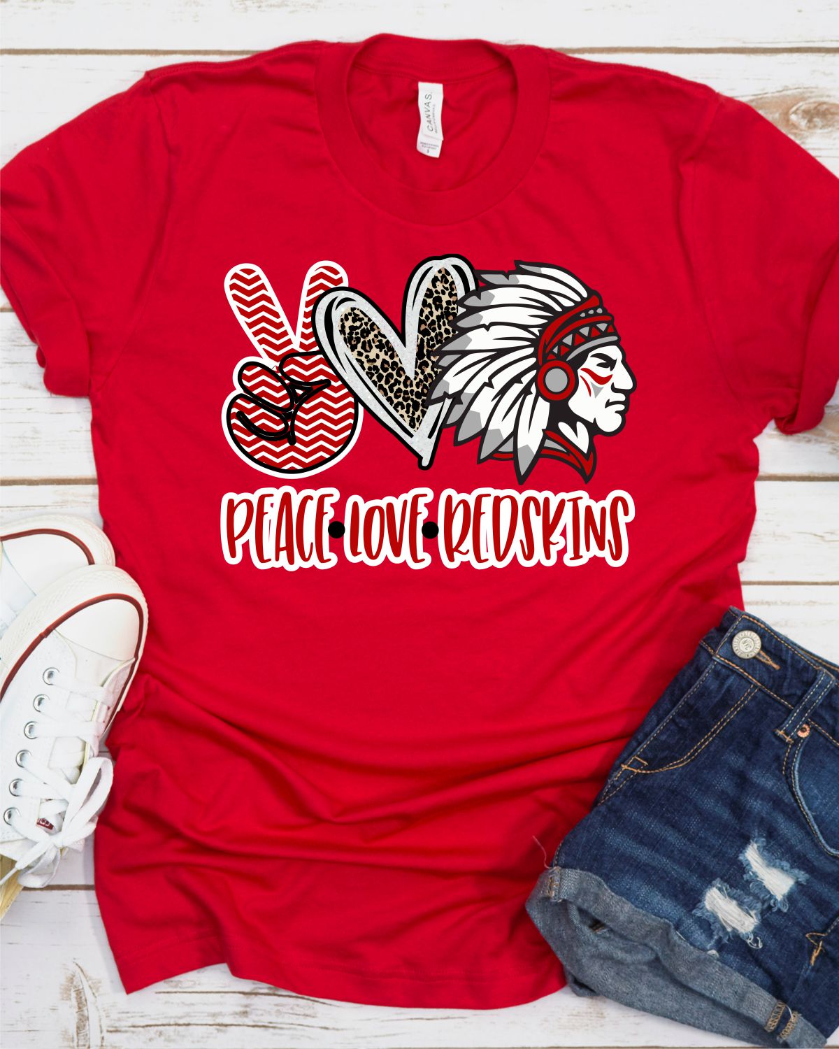 Peace Love Redskins DTF Transfer