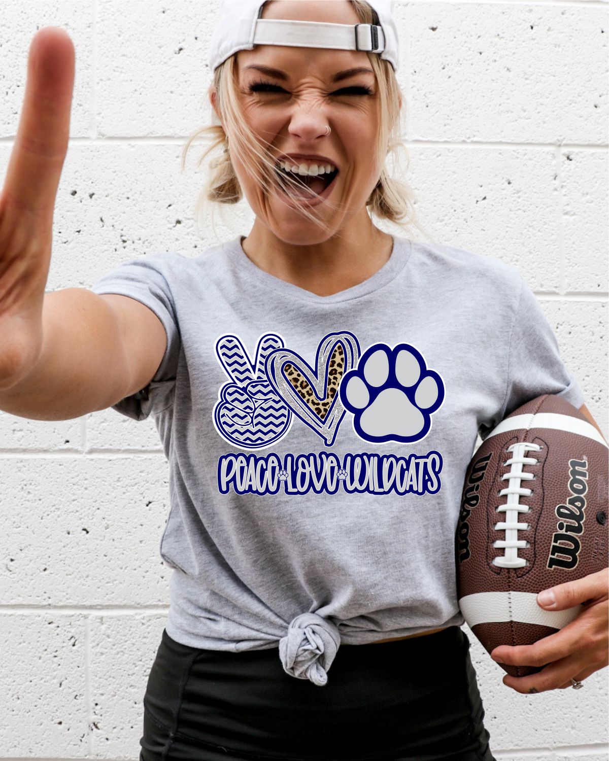 Peace Love Wildcats Paw DTF Transfer