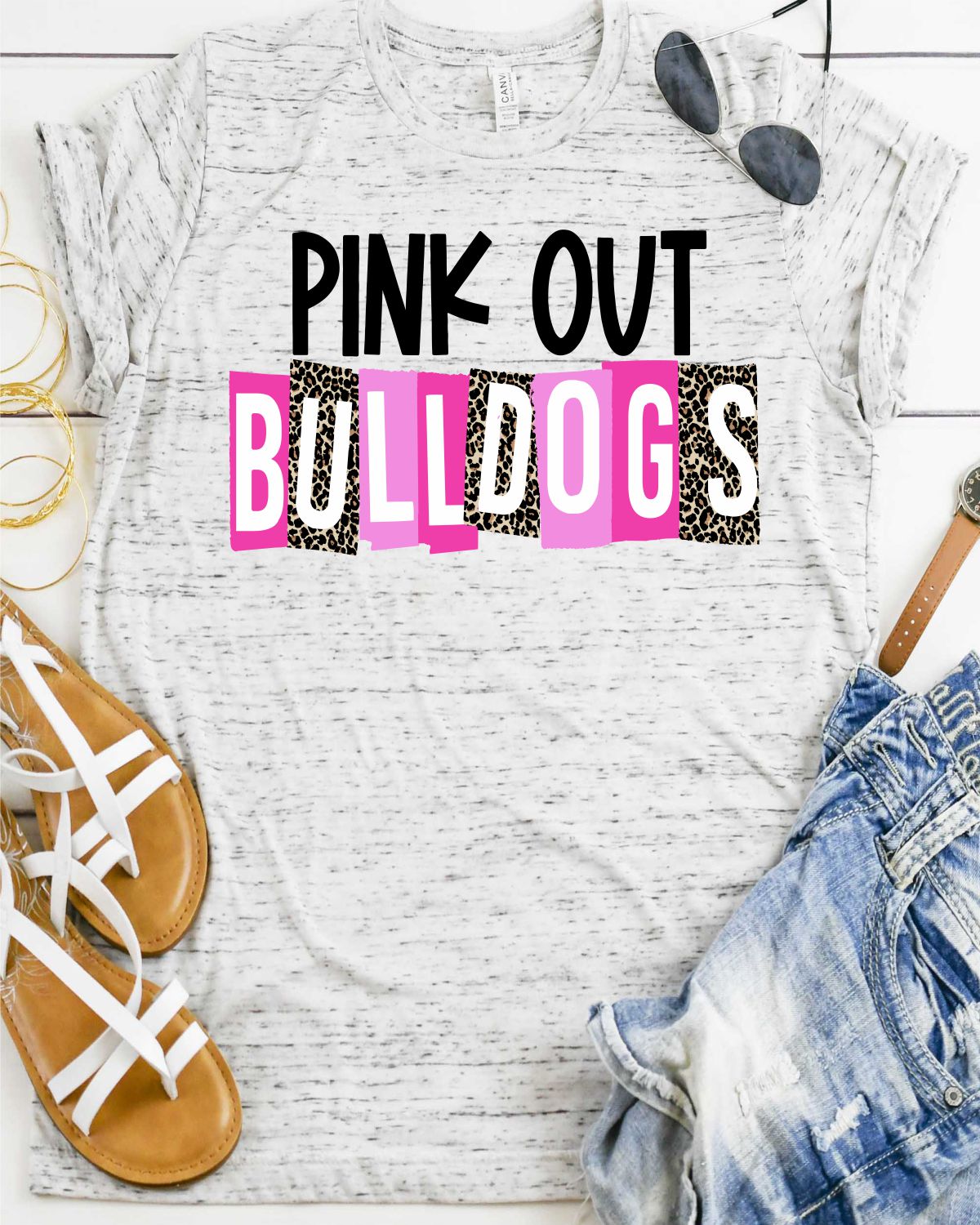 Pink Out Bulldogs DTF Transfer