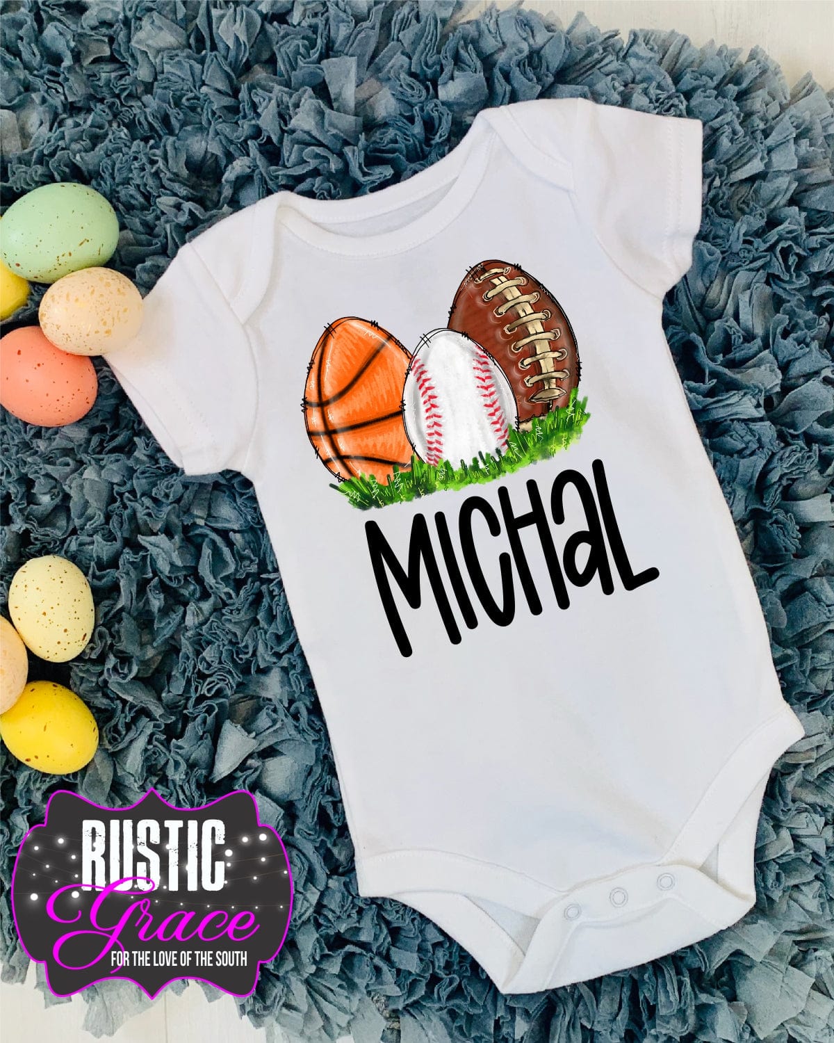 Rustic Grace Boutique Transfers HTV Transfers / Onesie Sport Easter Egg Custom Transfer heat transfers vinyl transfers iron on transfers screenprint transfer sublimation transfer dtf transfers digital laser transfers white toner transfers heat press transfers