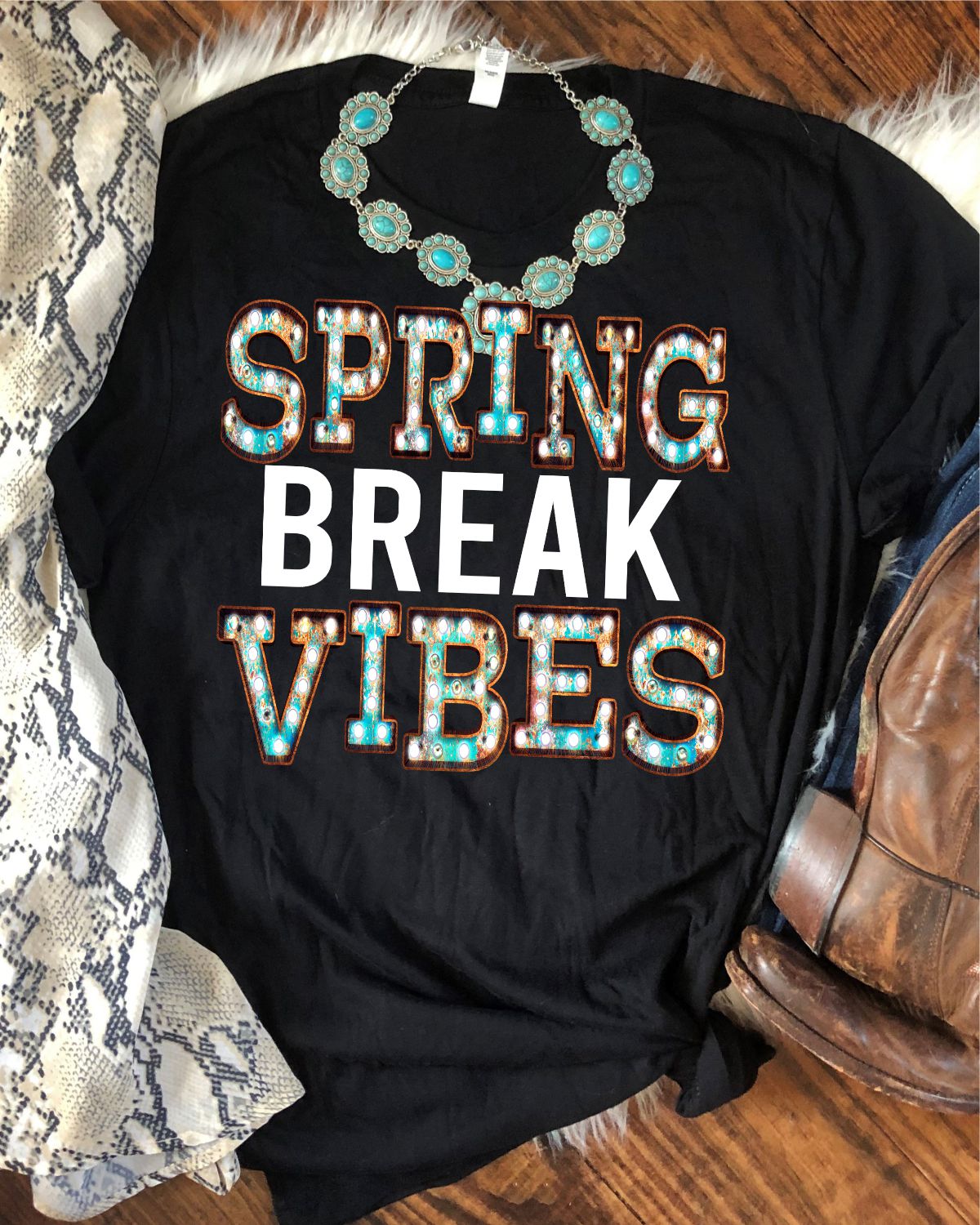 Rustic Grace Boutique Transfers Spring Break Vibes Transfer heat transfers vinyl transfers iron on transfers screenprint transfer sublimation transfer dtf transfers digital laser transfers white toner transfers heat press transfers