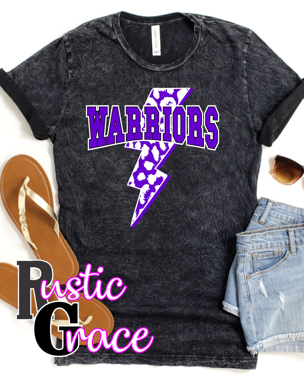 Rustic Grace Boutique Transfers Warriors Bolt Leopard Transfer heat transfers vinyl transfers iron on transfers screenprint transfer sublimation transfer dtf transfers digital laser transfers white toner transfers heat press transfers