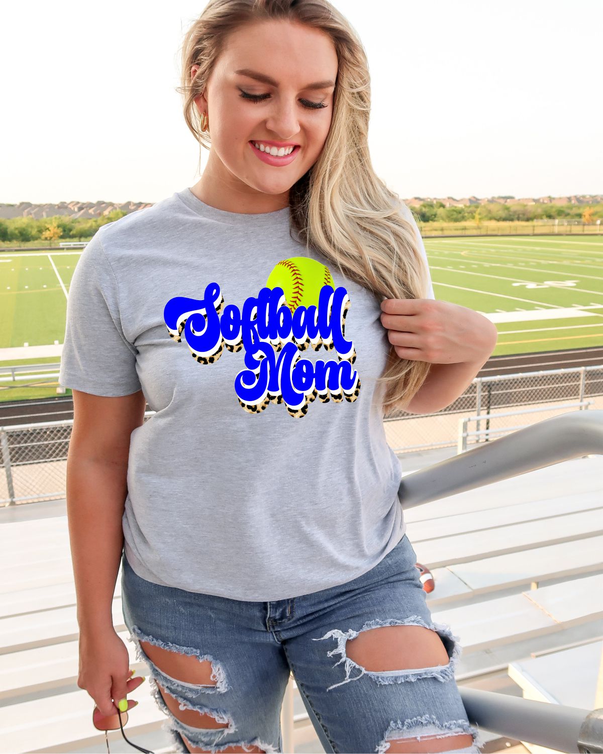 Softball Mom Retro Word DTF Transfer