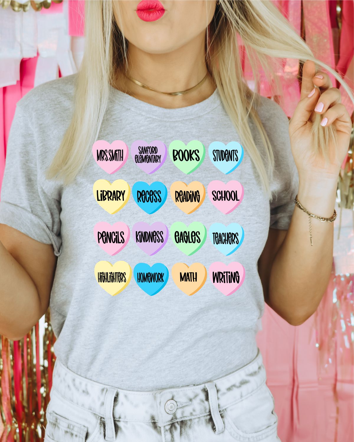 School Custom Sweetheart DTF Transfer