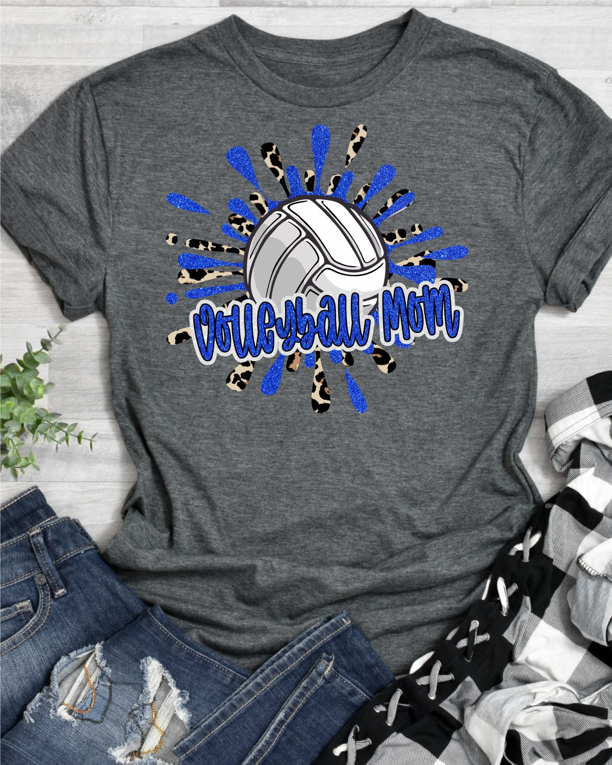 Volleyball Mom Splatter DTF Transfer