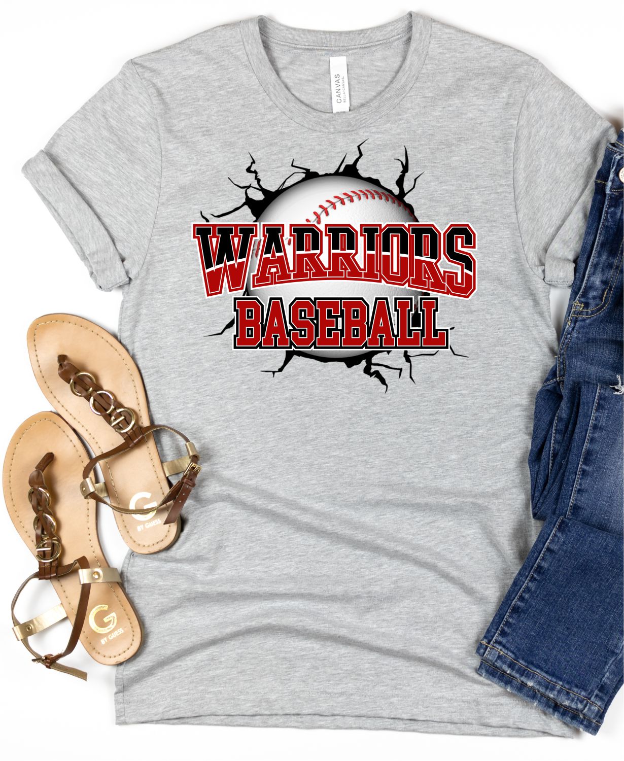 Warriors Baseball Break Through DTF Transfer