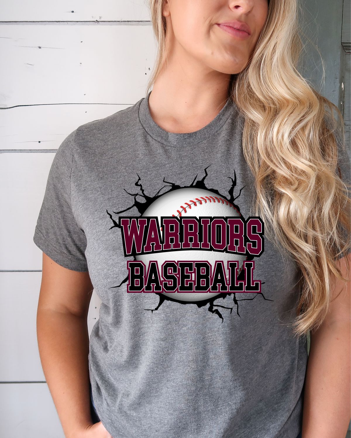 Warriors Baseball Break Through DTF Transfer